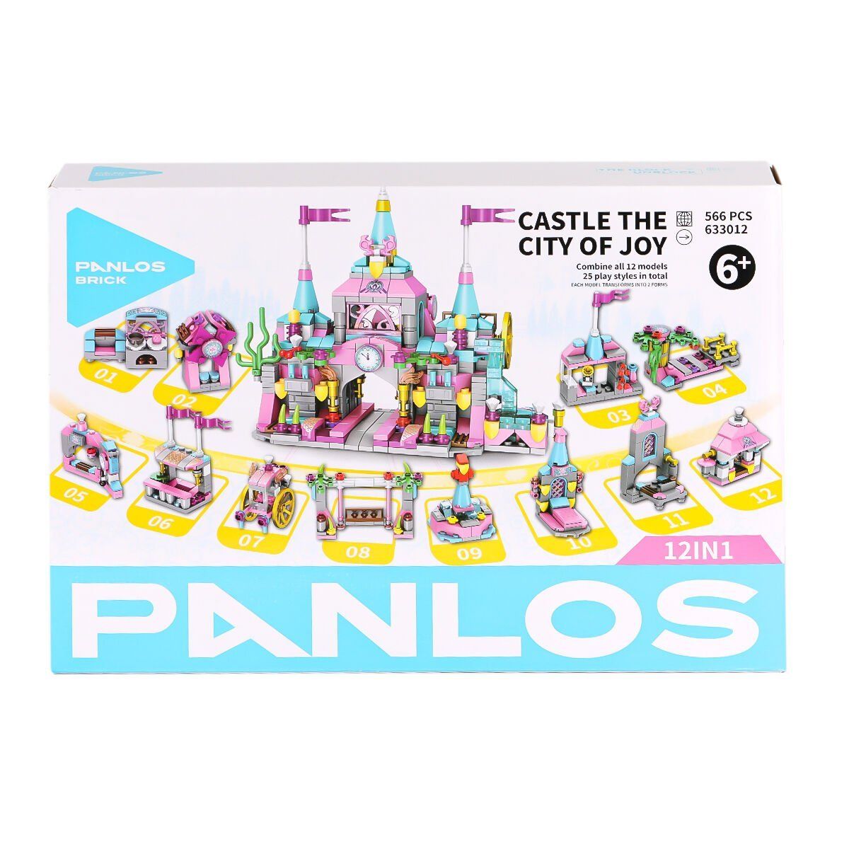 P633012 Panlos Tuğla Şehri 556 Parça Blok Seti -Vagon life