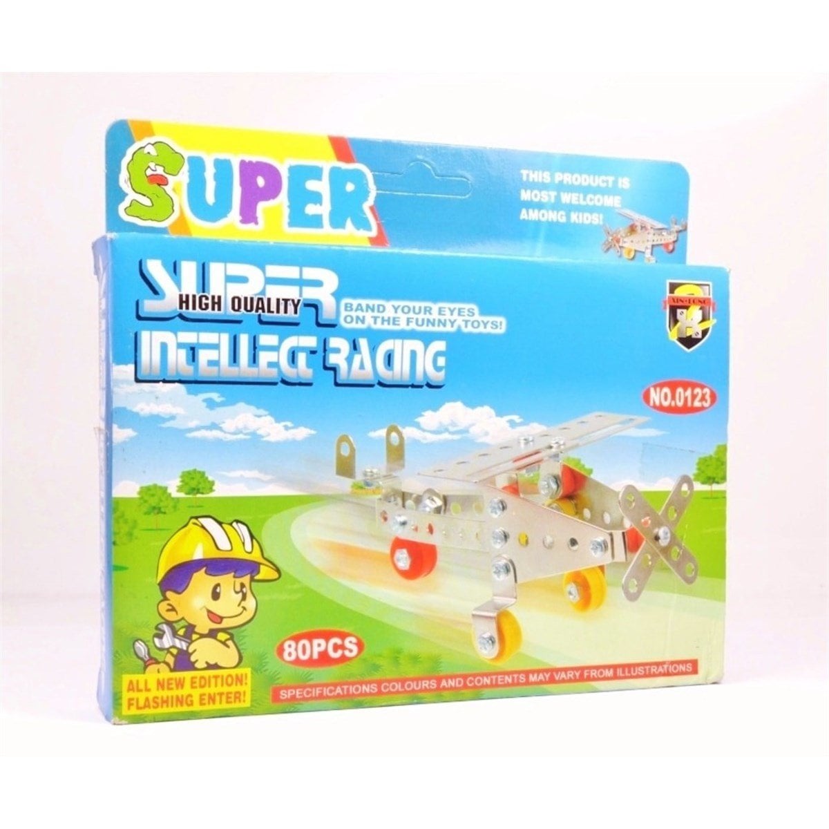 BUFFER® 80 Parça Metal Lego Uçak - V38