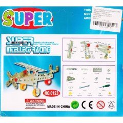 BUFFER® 80 Parça Metal Lego Uçak - V38