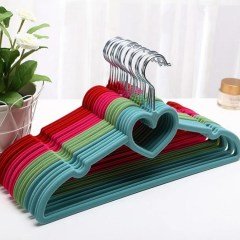 BUFFER® Kaydırmaz İz Bırakmaz Kadife Elbise Kıyafet Kumaş Askısı 4lü