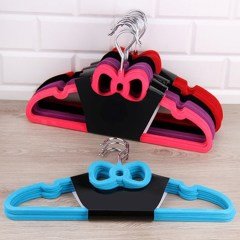 BUFFER® Kaydırmaz İz Bırakmaz Kadife Elbise Kıyafet Kumaş Askısı 4lü