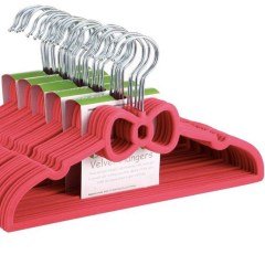 BUFFER® Kaydırmaz İz Bırakmaz Kadife Elbise Kıyafet Kumaş Askısı 4lü