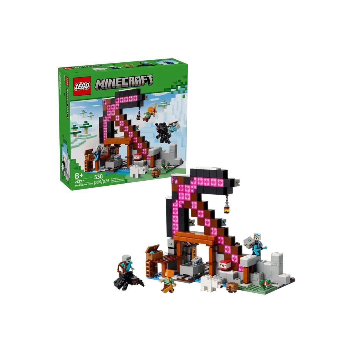 21277 Lego Minecraft Kazma Madeni 530 parça +8 yaş