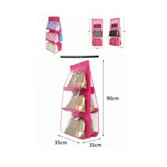 BUFFER® 6 Gözlü Pratik Dolap İçi Çanta Düzenleyici Askılık Oganizer