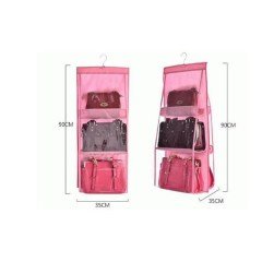 BUFFER® 6 Gözlü Pratik Dolap İçi Çanta Düzenleyici Askılık Oganizer