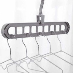 BUFFER® 9 Bölmeli Yer Tasarrufu Sağlayan Katlanır Sihirli Elbise Askısı (5li Set)