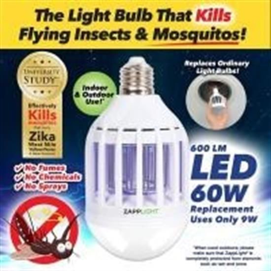 BUFFER® İlaçsız Sivrisinek ve Haşere Kıran Mor Işıklı LED 60W Ampül