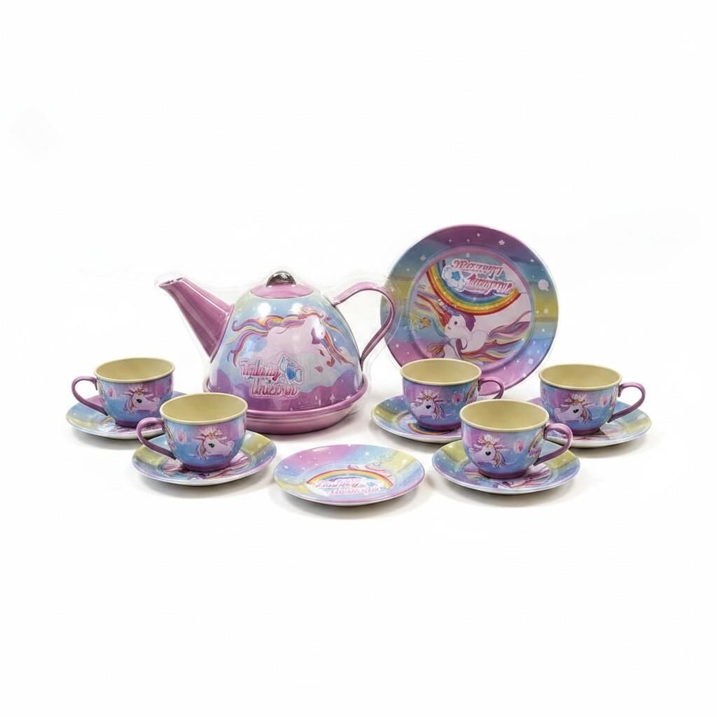 966-D34 METAL ÇAY SETİ 15 PARÇA