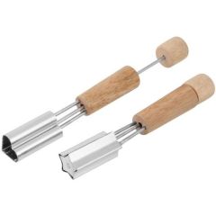 BUFFER® Yıldız Şekilli Dekoratif Peynir Kaşar Kesici Metal Bıçak 2li Set