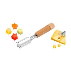 BUFFER® Yıldız Şekilli Dekoratif Peynir Kaşar Kesici Metal Bıçak 2li Set