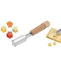 BUFFER® Yıldız Şekilli Dekoratif Peynir Kaşar Kesici Metal Bıçak 2li Set