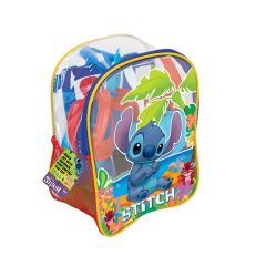 04063 Stitch Resimli Sırt Çantası Plaj Seti