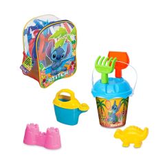 04063 Stitch Resimli Sırt Çantası Plaj Seti