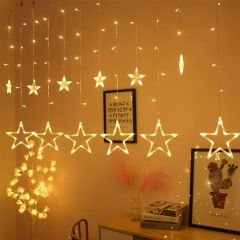 BUFFER® USB Bağlantılı Yıldız Led Işık Saçak Led Aydınlatma Dekor Işık