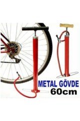 BUFFER® Metal Gövdeli Uzun Ergonomik Bisiklet Lastik Top Şişirme Pompası