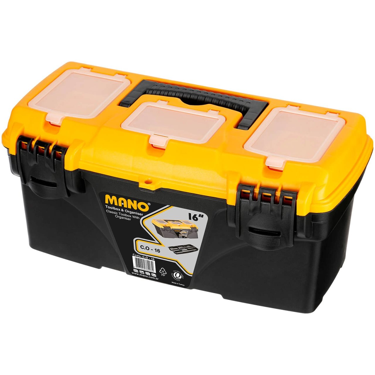 Mano Organizerli Klasik Takım Çantası C.O-16''   410mm x 209mm x 195mm  (6'lı Paket Halinde Satılır)