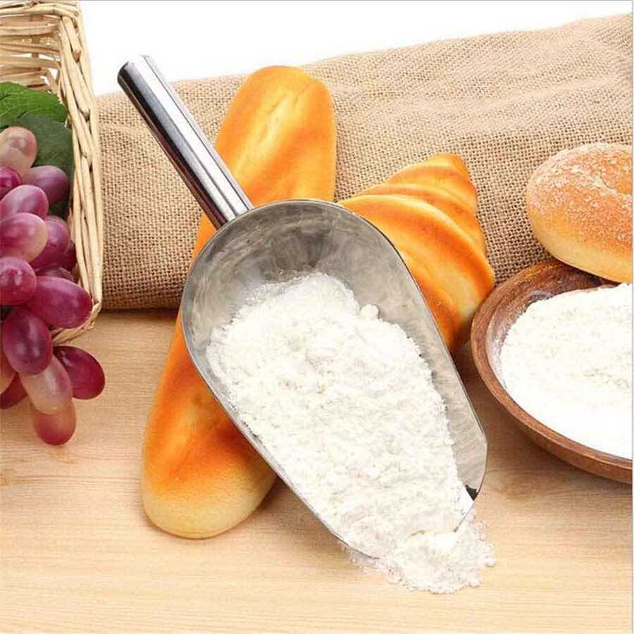 500 Gr Şaşula Kürek Paslanmaz Çelik Bakliyat Küreği No 2