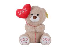 4740 SUN-JNH-PFF-SK PELUŞ AYI KALPLİ BALONLU 40CM 2R