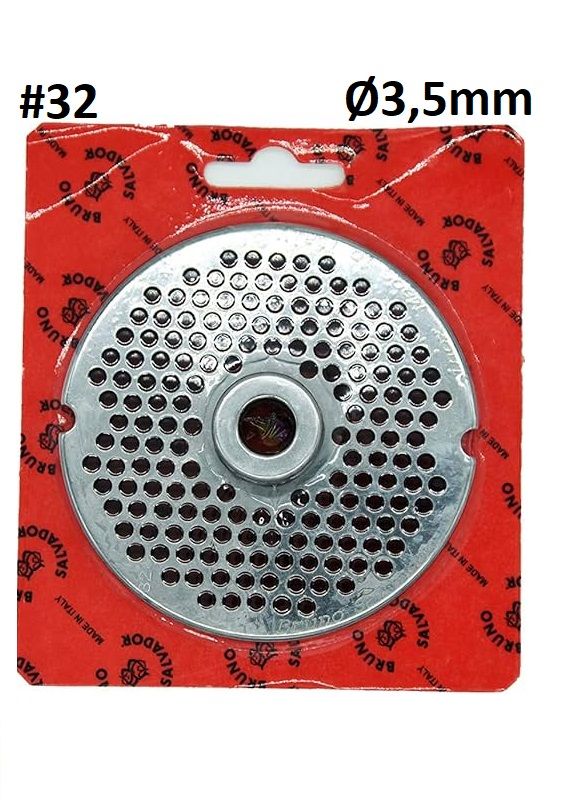 Salvador Kıyma Makinası 32 Aynası Süzgeç Süzgeç (Paslanmaz) 3,5mm