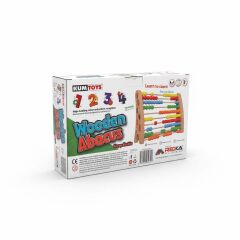 KM5632 KUMTOYS AHŞAP ABAKÜS-RED