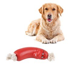 BUFFER® Evcil Hayvanlar İçin Eğitici 4 Adet Sevimli Oyuncak Sosis