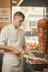 Eikaso Solingen Döner Bıçağı 50 cm, Toplam 64 cm Sarı Sap, Esnek Bıçak