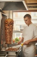 Eikaso Solingen Döner Bıçağı 50 cm, Toplam 64 cm Sarı Sap, Esnek Bıçak