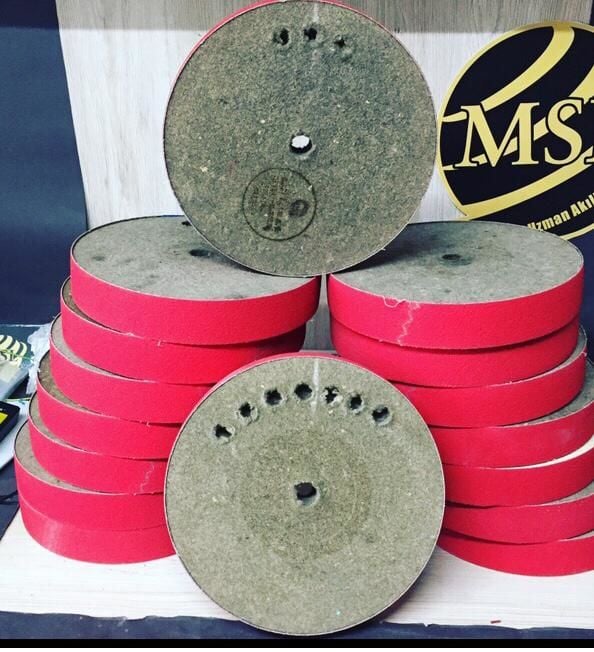Zembil Bıçak Bileme Makinesi Yedek Parçaları - Keçe, Zımpara, Cila Full Set (3'lü) 16mm - Cila İstemiyorum - 200 mm