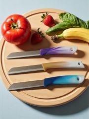 Solingen Meyve Bıçağı Sapı Ebruli Bıçak (6 Adet Gönderilir)