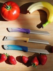 Solingen Meyve Bıçağı Sapı Ebruli Bıçak (6 Adet Gönderilir)