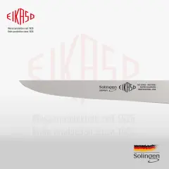 Eikaso Solingen Kemik Sıyırma Bıçağı, 16 cm Düz Kemiksiz Bıçak, Sarı Sap