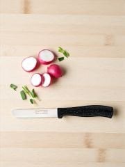 Solingen Siyah Simli Ava Sebze Bıçağı – Paslanmaz Alman Çeliği, 22 cm (Tekli)