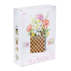 P1291 Panlos Çanta Çiçek Buketi 1208 Parça Blok Seti -Vagon life