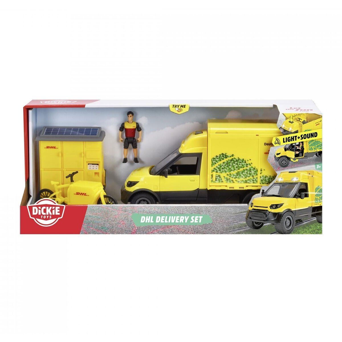 203747020 Dickie DHL Delivery Set

freewheel Delivery vehicle packaging statio