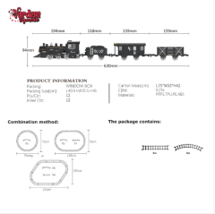 FF-1603C-4C IŞIKLI VE SESLİ BUHARLI TREN SETİ -VRD
