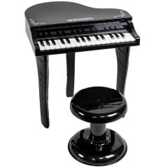 33546 SUN-BNT-PİYANO ELEKTRONİK MİKROFONLU TABURELİ IŞIKLI