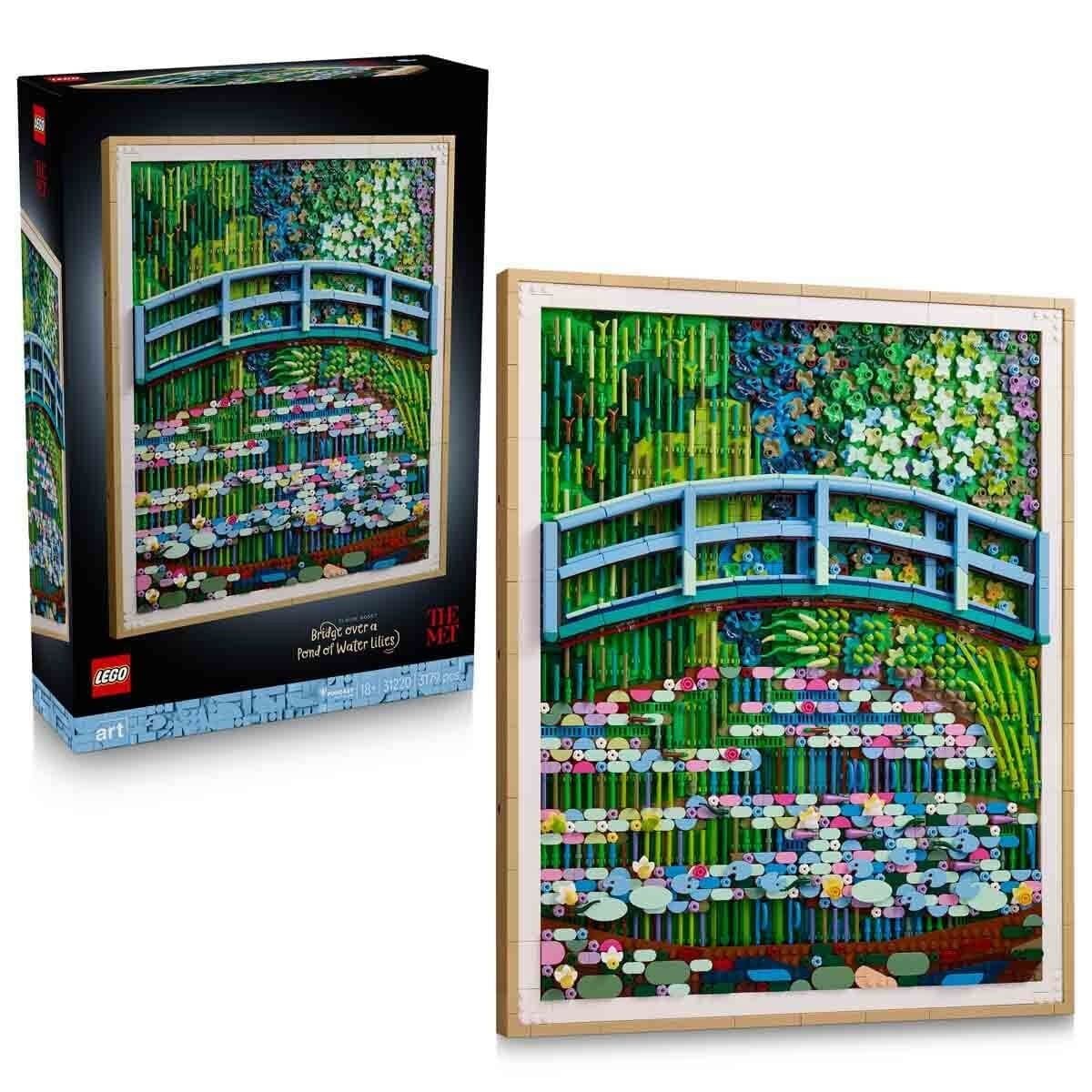 31220 Lego Art - Claude Monet – Nilüfer Gölü Üzerinde Köprü 3179 parça +18 yaş