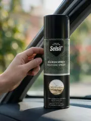 24 Adet Selsil TAS-007 Silikon Sprey 500 ml | Oto Cam ve Trim Sesi Kesici, Kauçuk Fitil Yağlayıcı