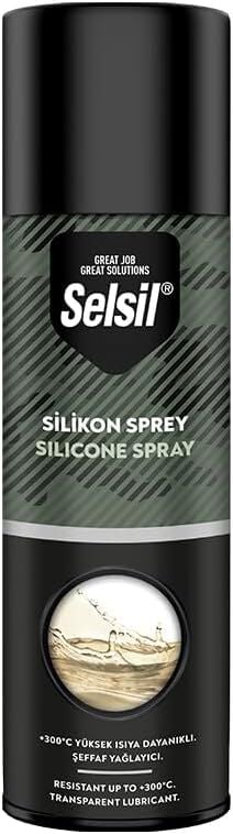 24 Adet Selsil TAS-007 Silikon Sprey 500 ml | Oto Cam ve Trim Sesi Kesici, Kauçuk Fitil Yağlayıcı