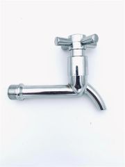 BUFFER® Vanalı Kısa Ağızlı Musluk Küçük Lavabo ve Tuvalet Musluğu 4 Kollu