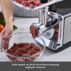 Tefal HV8 Pro 2200 Watt Kıyma Makinesi İçin Yedek Parça Süzgeci Delikli Ayna, 5 Numara, Yedek Parça, Elek