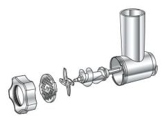 Tefal HV8 Pro 2200 Watt Kıyma Makinesi İçin Yedek Parça Süzgeci Delikli Ayna, 5 Numara, Yedek Parça, Elek