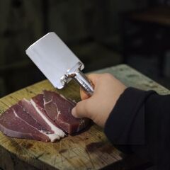 Paslanmaz Çelik Et Döveceği 1250 gr, Halkalı, Pirzola Demiri, Et Dövme Aparatı