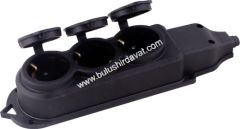 Bulmax 3 Gırıs Monofaze Kaucuk Grup Prız Bmx-4020 (8 Adet Gönderilir)