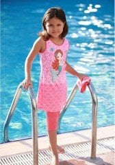 Emayo Şirin Pembe Kız Çocuk Mayosu 9-10 Yaş