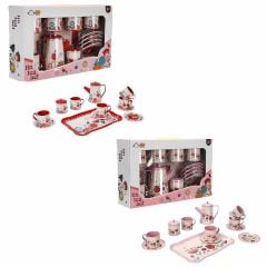 S00004939 METAL ÇAY SETİ ÇİÇEK 12PRÇ -SUN