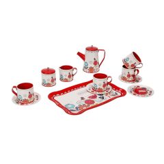 S00004939 METAL ÇAY SETİ ÇİÇEK 12PRÇ -SUN