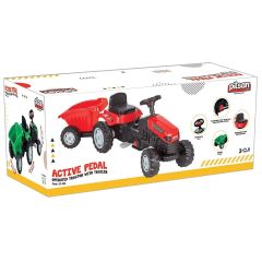 07 316 Active Römorklu Traktör Pedallı Yeşil -Pilsan Oyuncak
