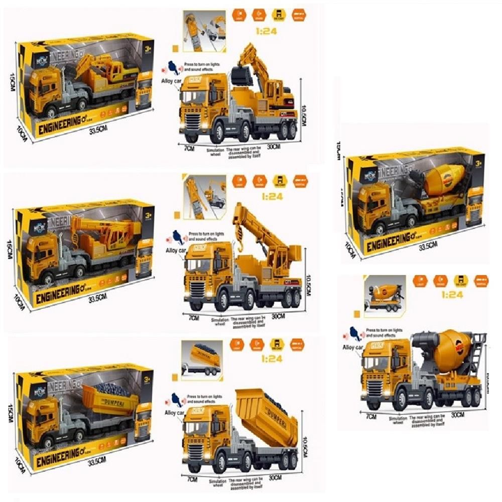 KLX800-241-42-43-244 IŞIKLI MÜZİKLİ 1:24 İŞ MAKİNA