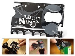 BUFFER® Ninja Wallet 18 in 1 Multi Tool Kit
